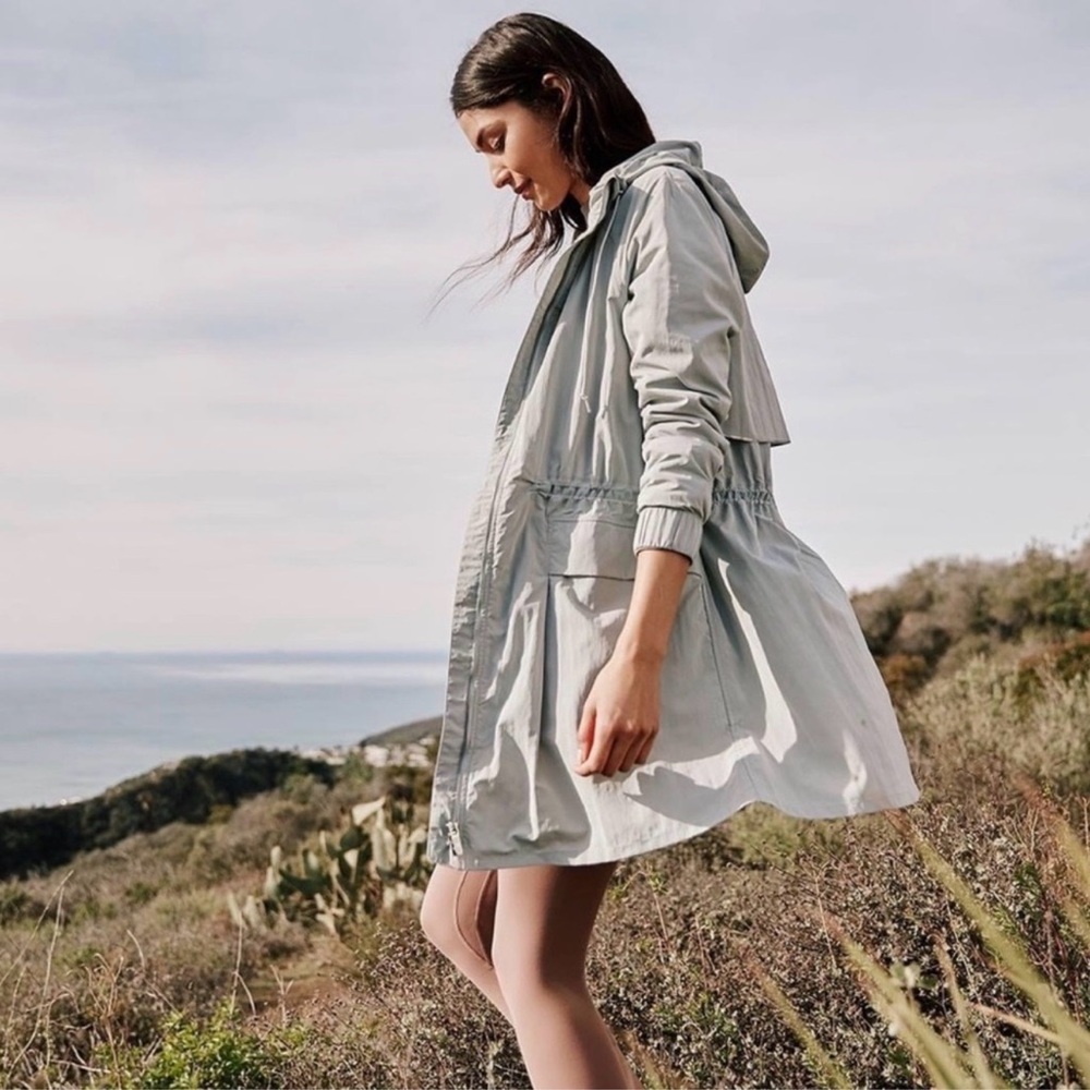 lululemon athletica Light Gray Utility Jacket with Hood